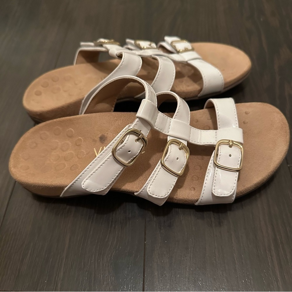 Vionic Misa white strappy leather sandals size 6 - Picture 2 of 6